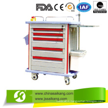 CE Approved ABS Hospital Movable Trolley